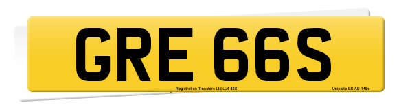 Registration number GRE 66S